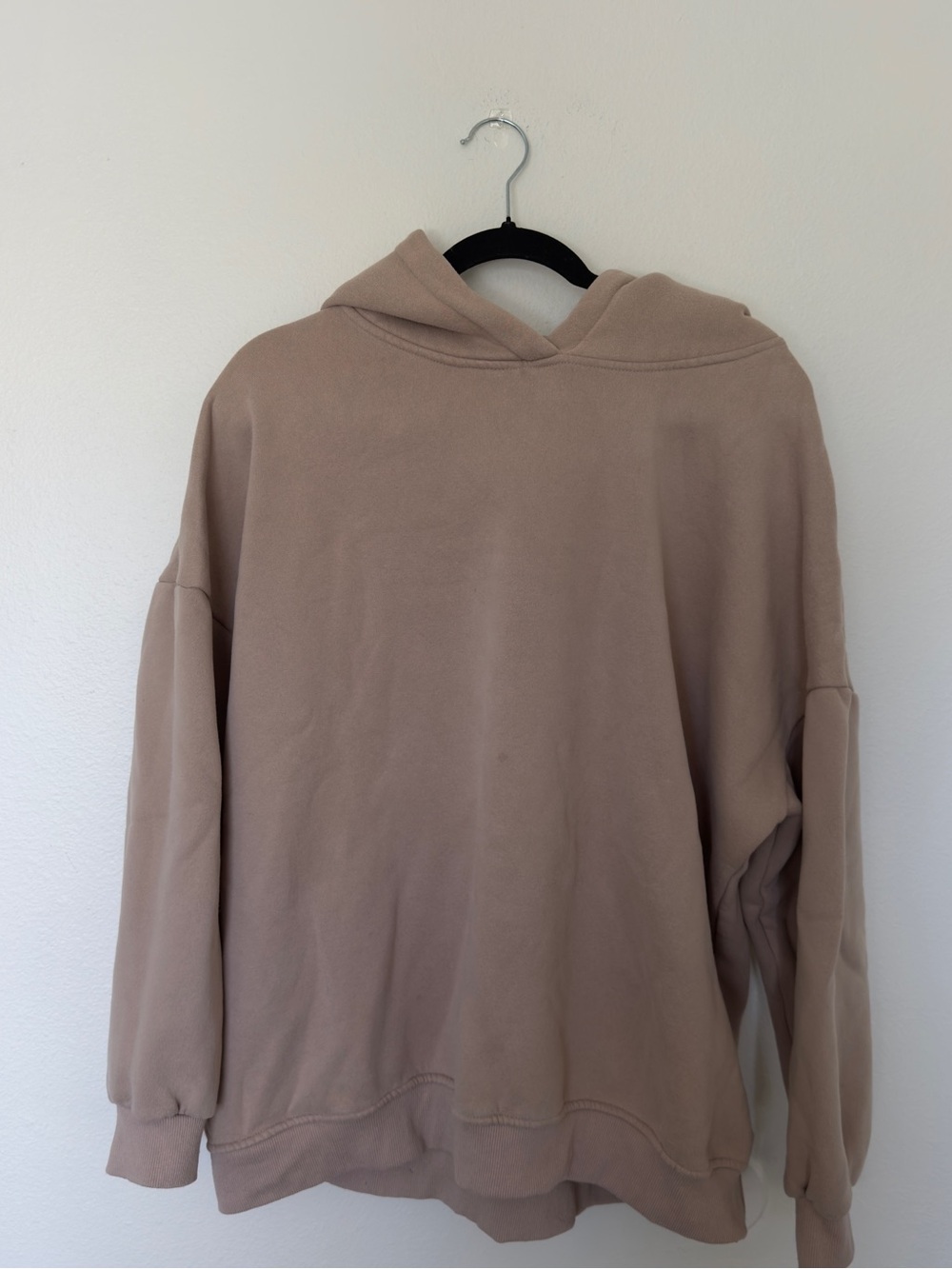 Automet Cozy Neutral Taupe Hooded Sweatshirt